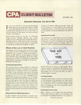 CPA Client Bulletin, October 1981