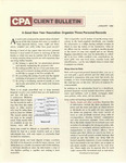 CPA Client Bulletin, January 1982 by American Institute of Certified Public Accountants (AICPA)