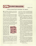 CPA Client Bulletin, February 1982 by American Institute of Certified Public Accountants (AICPA)