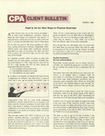 CPA Client Bulletin, March 1982 by American Institute of Certified Public Accountants (AICPA)