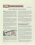 CPA Client Bulletin, September 1982 by American Institute of Certified Public Accountants (AICPA)
