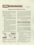 CPA Client Bulletin, November 1982 by American Institute of Certified Public Accountants (AICPA)