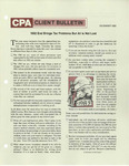 CPA Client Bulletin, December 1982 by American Institute of Certified Public Accountants (AICPA)