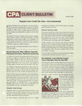 CPA Client Bulletin, January 1983 by American Institute of Certified Public Accountants (AICPA)