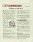 CPA Client Bulletin, February 1983 by American Institute of Certified Public Accountants (AICPA)