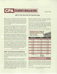 CPA Client Bulletin, August 1983 by American Institute of Certified Public Accountants (AICPA)