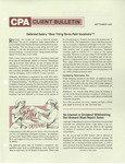 CPA Client Bulletin, September 1983 by American Institute of Certified Public Accountants (AICPA)