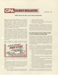 CPA Client Bulletin, December 1983 by American Institute of Certified Public Accountants (AICPA)