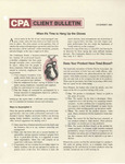 CPA Client Bulletin, December 1984