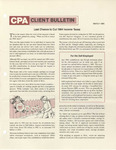 CPA Client Bulletin, March 1985