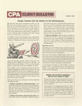 CPA Client Bulletin, March 1986