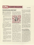 CPA Client Bulletin, August 1986