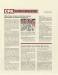 CPA Client Bulletin, November 1986