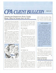CPA Client Bulletin, March 1987 by American Institute of Certified Public Accountants (AICPA)