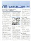 CPA Client Bulletin, May 1987 by American Institute of Certified Public Accountants (AICPA)