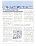 CPA Client Bulletin, October 1987 by American Institute of Certified Public Accountants (AICPA)