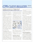 CPA Client Bulletin, March 1988 by American Institute of Certified Public Accountants (AICPA)