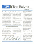 CPA Client Bulletin, April 1990 by American Institute of Certified Public Accountants (AICPA)