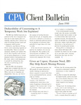 CPA Client Bulletin, June 1990 by American Institute of Certified Public Accountants (AICPA)