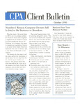 CPA Client Bulletin, October 1990 by American Institute of Certified Public Accountants (AICPA)