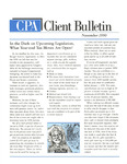CPA Client Bulletin, November 1990 by American Institute of Certified Public Accountants (AICPA)