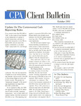 CPA Client Bulletin, October 1991 by American Institute of Certified Public Accountants (AICPA)