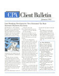 CPA Client Bulletin, January 1992