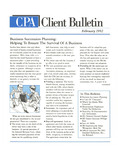 CPA Client Bulletin, February 1992
