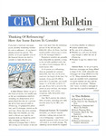 CPA Client Bulletin, March 1992