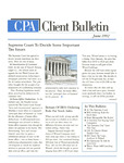 CPA Client Bulletin, June 1992