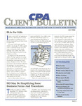 CPA Client Bulletin, July 1992