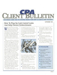 CPA Client Bulletin, September 1992