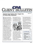 CPA Client Bulletin, March 1993