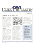 CPA Client Bulletin, November 1995 by American Institute of Certified Public Accountants (AICPA)