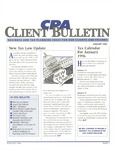 CPA Client Bulletin, January 1996 by American Institute of Certified Public Accountants (AICPA)