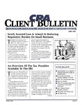 CPA Client Bulletin, June 1996 by American Institute of Certified Public Accountants (AICPA)