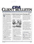 CPA Client Bulletin, July 1996 by American Institute of Certified Public Accountants (AICPA)