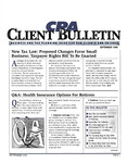 CPA Client Bulletin, September 1996 by American Institute of Certified Public Accountants (AICPA)