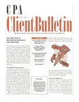 CPA Client Bulletin, April 2001