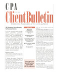 CPA Client Bulletin, July 2001