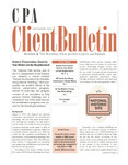 CPA Client Bulletin, September 2001