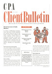 CPA Client Bulletin, June 2004 by American Institute of Certified Public Accountants (AICPA)