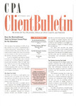 CPA Client Bulletin, September 2005 by American Institute of Certified Public Accountants (AICPA)