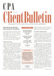 CPA Client Bulletin, May 2007 by American Institute of Certified Public Accountants (AICPA)