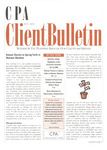 CPA Client Bulletin, May 2008 by American Institute of Certified Public Accountants (AICPA)