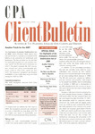 CPA Client Bulletin, January 2009 by American Institute of Certified Public Accountants (AICPA)