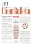 CPA Client Bulletin, March 2009 by American Institute of Certified Public Accountants (AICPA)