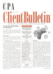 CPA Client Bulletin, April 2009 by American Institute of Certified Public Accountants (AICPA)