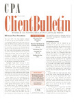 CPA Client Bulletin, June 2009 by American Institute of Certified Public Accountants (AICPA)