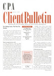 CPA Client Bulletin, August 2009 by American Institute of Certified Public Accountants (AICPA)